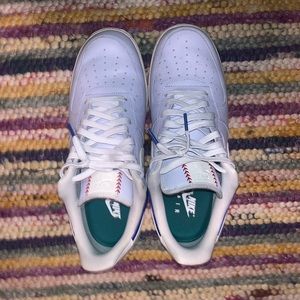 Size 11 Men’s Air Force 1. Blue and White Retro